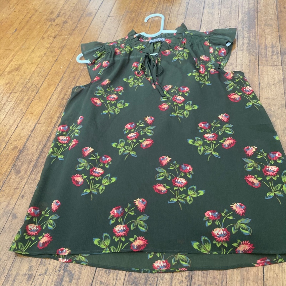 J Crew Ruffle Sleeve Tank - Picture 4 of 6